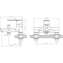 Bateria wannowa stojąca APPIA BLP015D